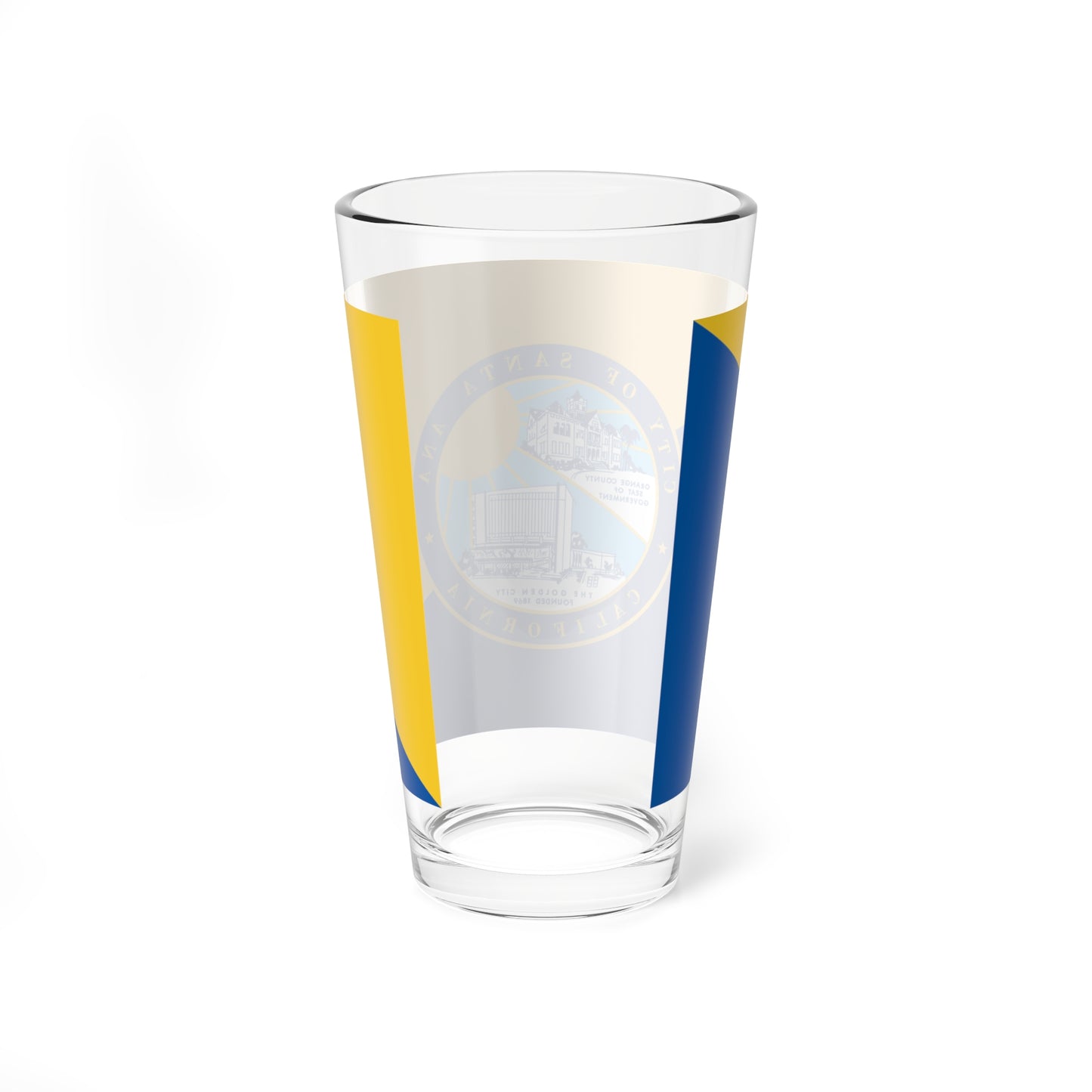 Flag of Santa Ana California (United States) Pint Glass 16oz