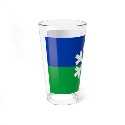 Flag of Northern oblastnichestvo (Russia) Pint Glass 16oz