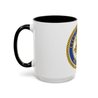 Seal of Houston Texas - Accent Coffee Mug