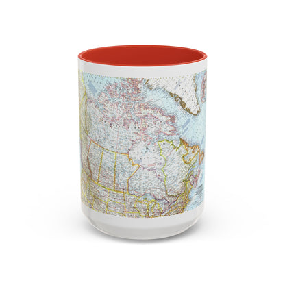 Canada (1961) (Map) Accent Coffee Mug