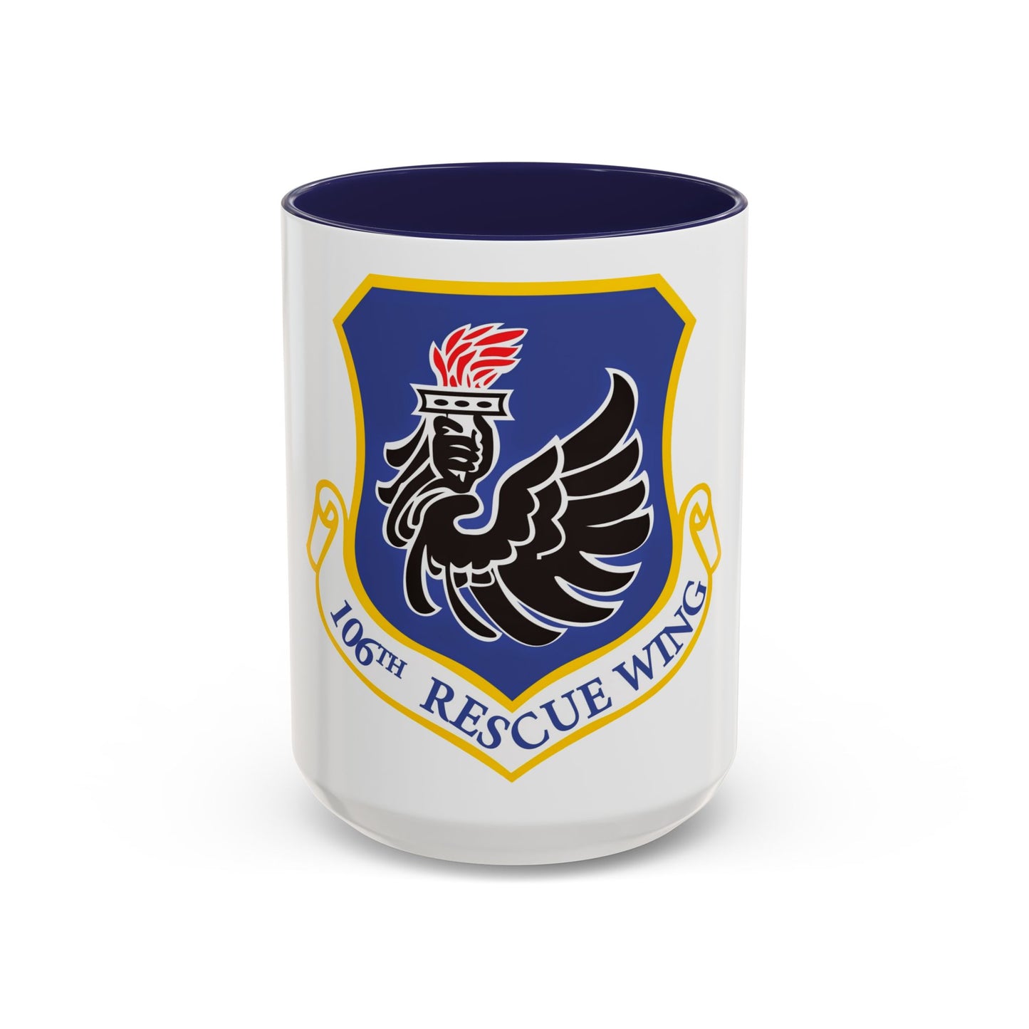 106th Rescue Wing logo 2 (U.S. Air Force) Accent Coffee Mug