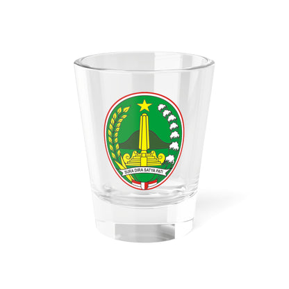 Logo Kota Pasuruan - Seal of Pasuruan City (Indonesia) (Coat of Arms) Shot Glass 1.5oz