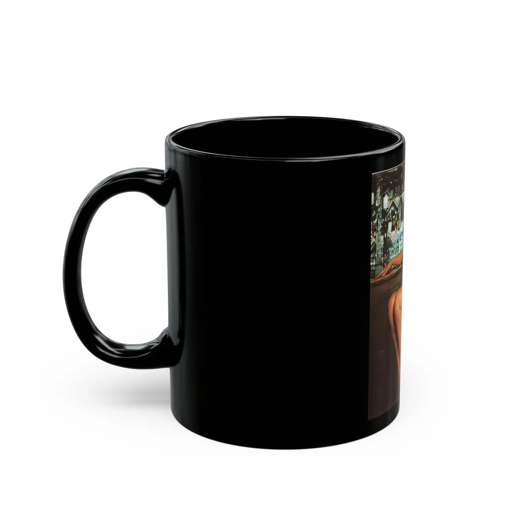 June Palmer #295 - Nude (Vintage Female Icon) Black Coffee Mug-Go Mug Yourself