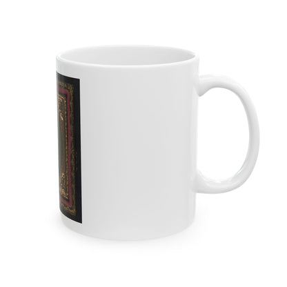 Unidentified Soldier In Forage Cap (U.S. Civil War) White Coffee Mug