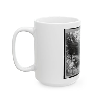 Gettysburg Camp Of Captain Huft (U.S. Civil War) White Coffee Mug