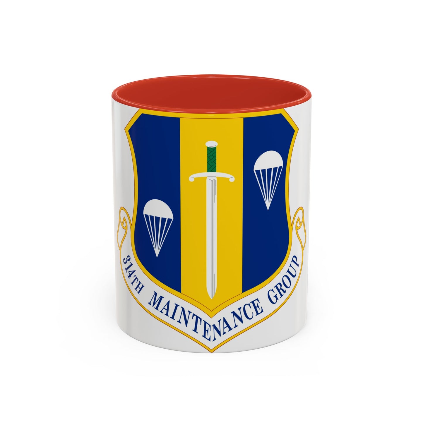 314 Maintenance Group AETC (U.S. Air Force) Accent Coffee Mug