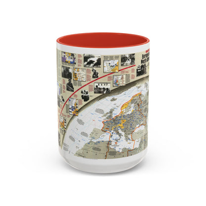 World War II- Europe and North Africa (1991) (Map) Accent Coffee Mug