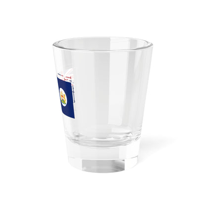 Flag of Hong Kong 1959 Construction (China) Shot Glass 1.5oz