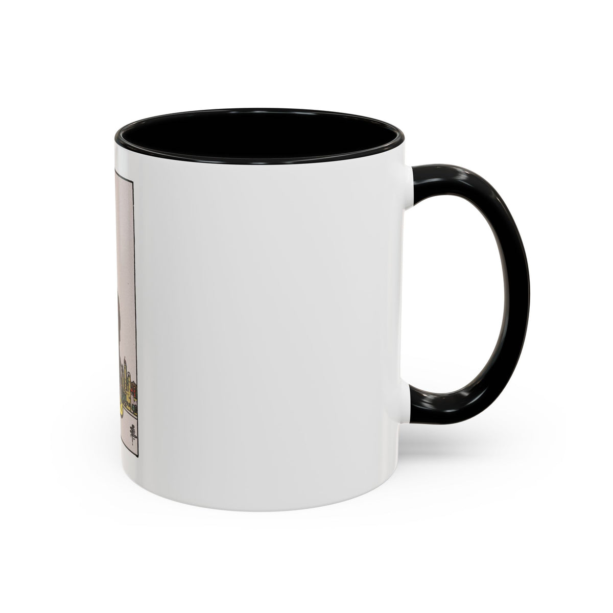 The 4 of Pentacles (Tarot Card) Accent Coffee Mug