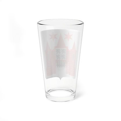 Marche-en-Famenne wapen 1841 (Belgium) (Coat of Arms) Pint Glass 16oz