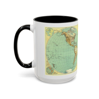 World Map (1935) (Map) Accent Coffee Mug