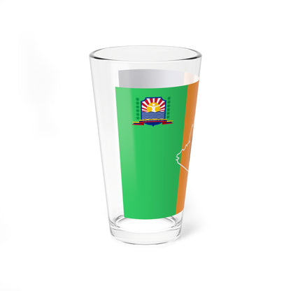 Bandera del municipio Capistrano Anzoategui (Venezuela) Pint Glass 16oz