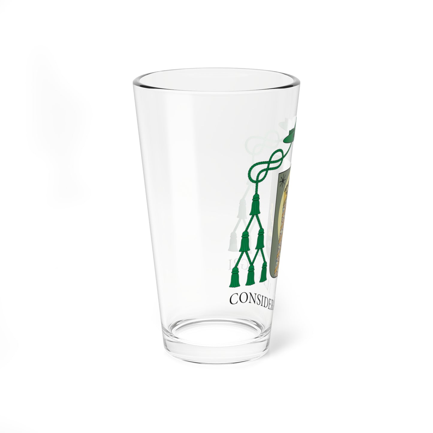 Escudo de Joan Carrera Planas. (Spain) (Coat of Arms) Pint Glass 16oz