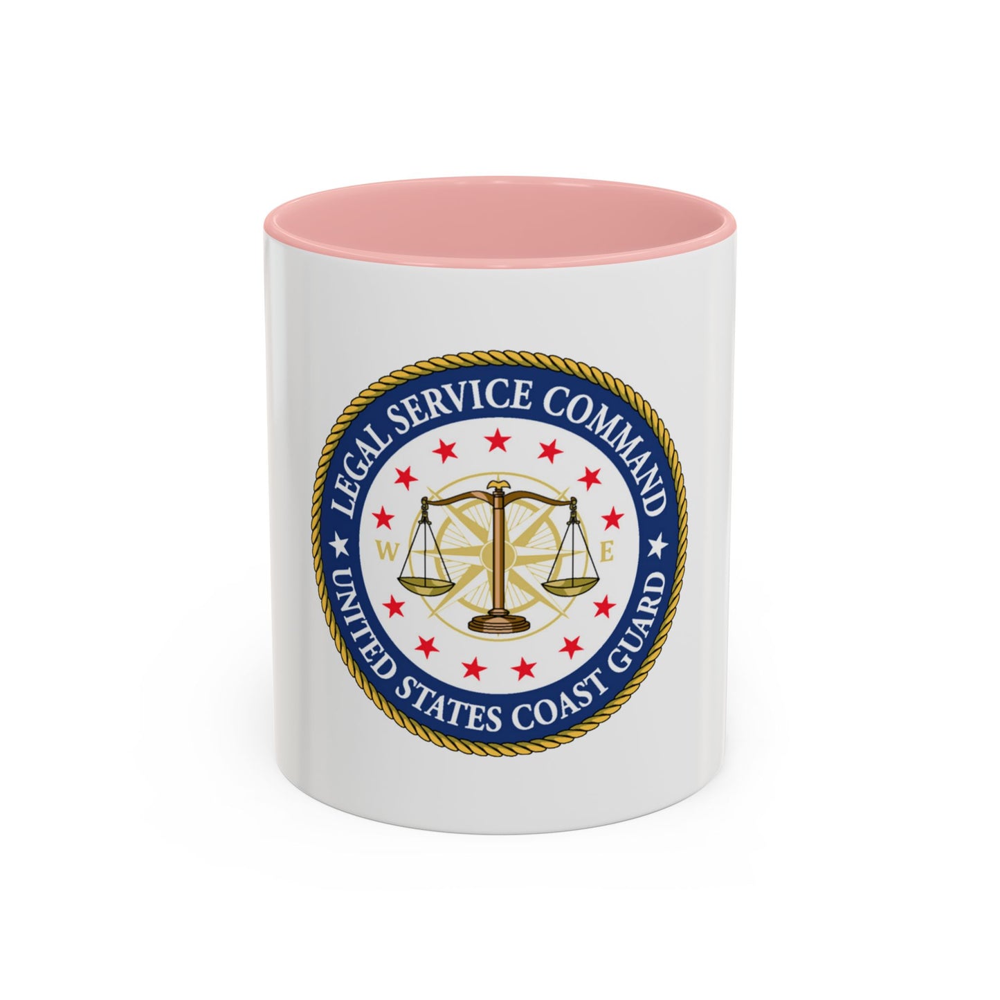 USCG Legal Service Command (U.S. Coast Guard) Accent Coffee Mug