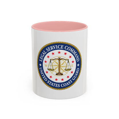 USCG Legal Service Command (U.S. Coast Guard) Accent Coffee Mug