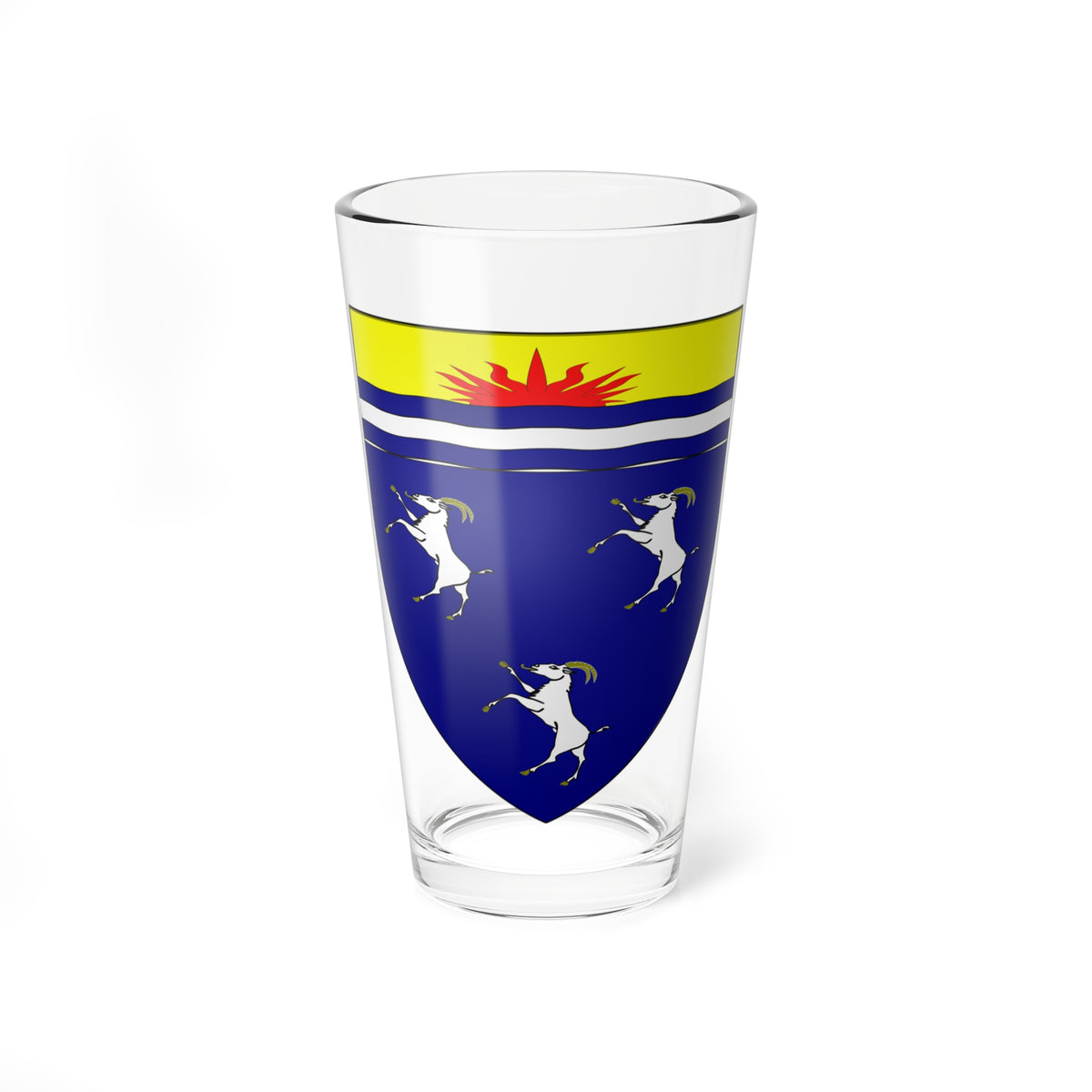 MEIRIONNYDD Shield (United Kingdom) (Coat of Arms) Pint Glass 16oz