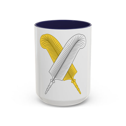 Crossed Feather Badge of Henry VI - Accent Coffee Mug