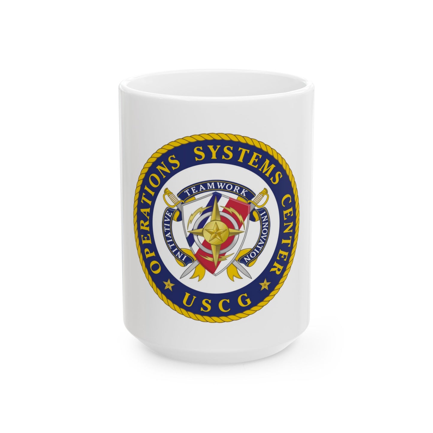 USCG Operations Systems Center (U.S. Coast Guard) White Coffee Mug