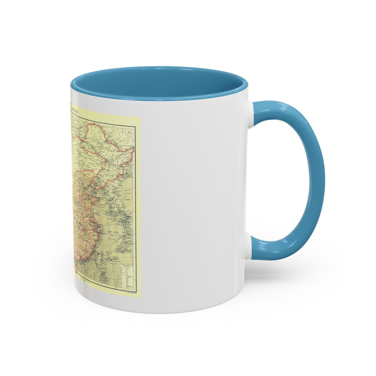 China and its Territories (1912) (Map) Accent Coffee Mug