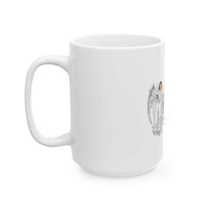 Coat of arms of the Lands of the Holy Hungarian Crown (1896-1915) - White Coffee Mug