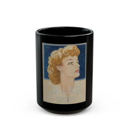 Blonde, College magazine cover study - Black Coffee Mug-15oz-Go Mug Yourself