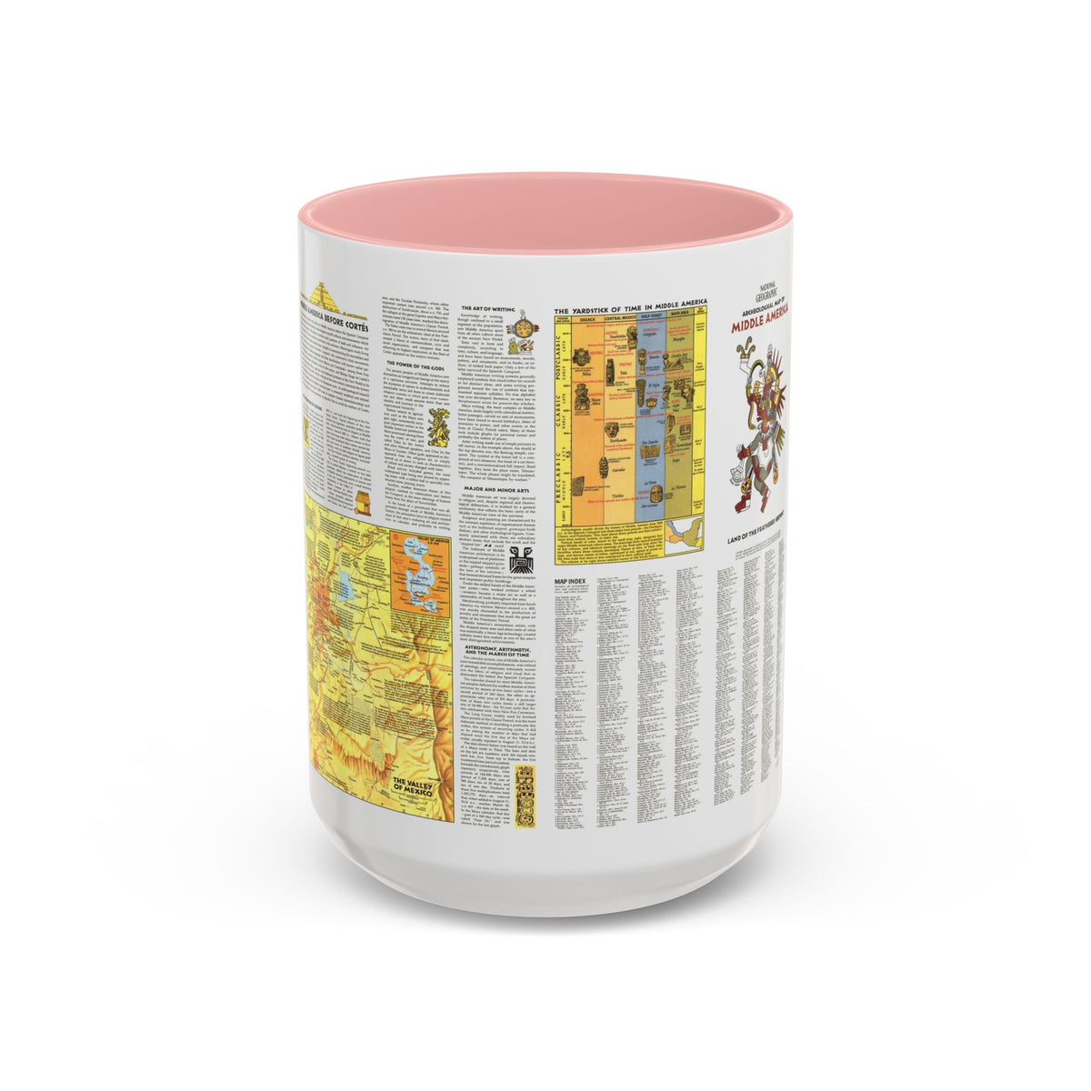Central America - Archeological Map 2 (1968) (Map) Accent Coffee Mug