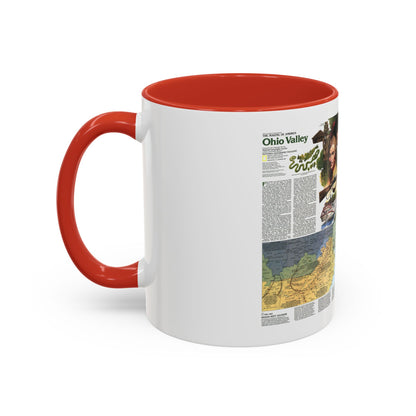 USA - Ohio Valley 2 (1985) (Map) Accent Coffee Mug