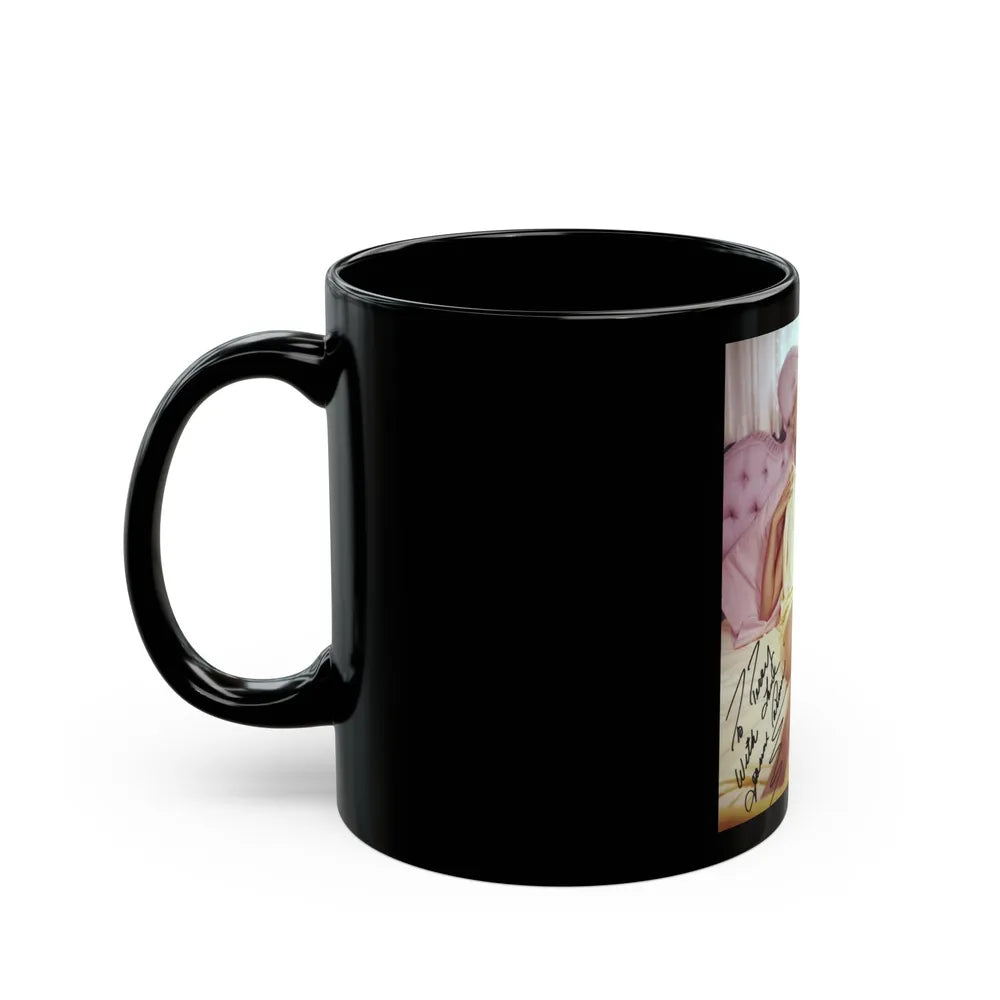 Jeanne Carmen #99 (Vintage Female Icon) Black Coffee Mug-Go Mug Yourself