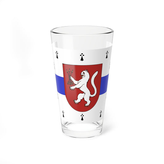 Flag of Gornomariysky rayon (Russia) Pint Glass 16oz