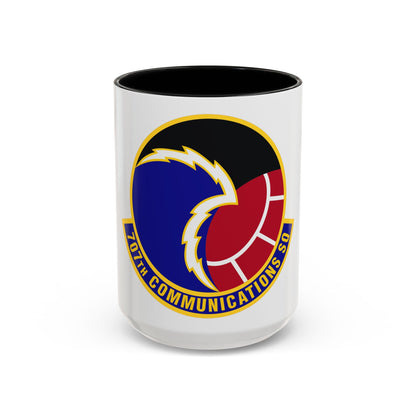 707th Communications Squadron (U.S. Air Force) Accent Coffee Mug