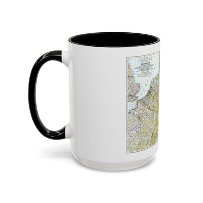 Germany and its Approaches (1944) (Map) Accent Coffee Mug