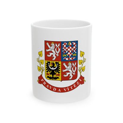 Greater coat of arms of the Czech Republic (Presidential version) - White Coffee Mug