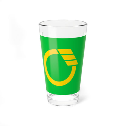 Flag of Minowa Nagano ceremonial (Japan) Pint Glass 16oz