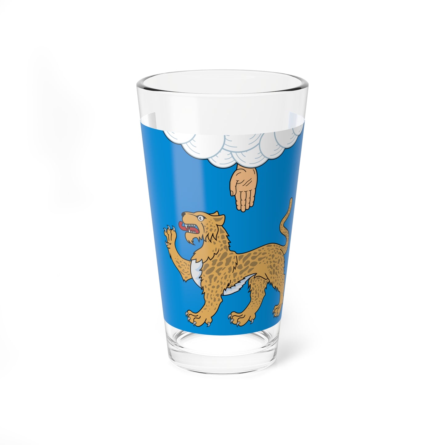 Flag of Pskov Oblast Latest version (Russia) Pint Glass 16oz