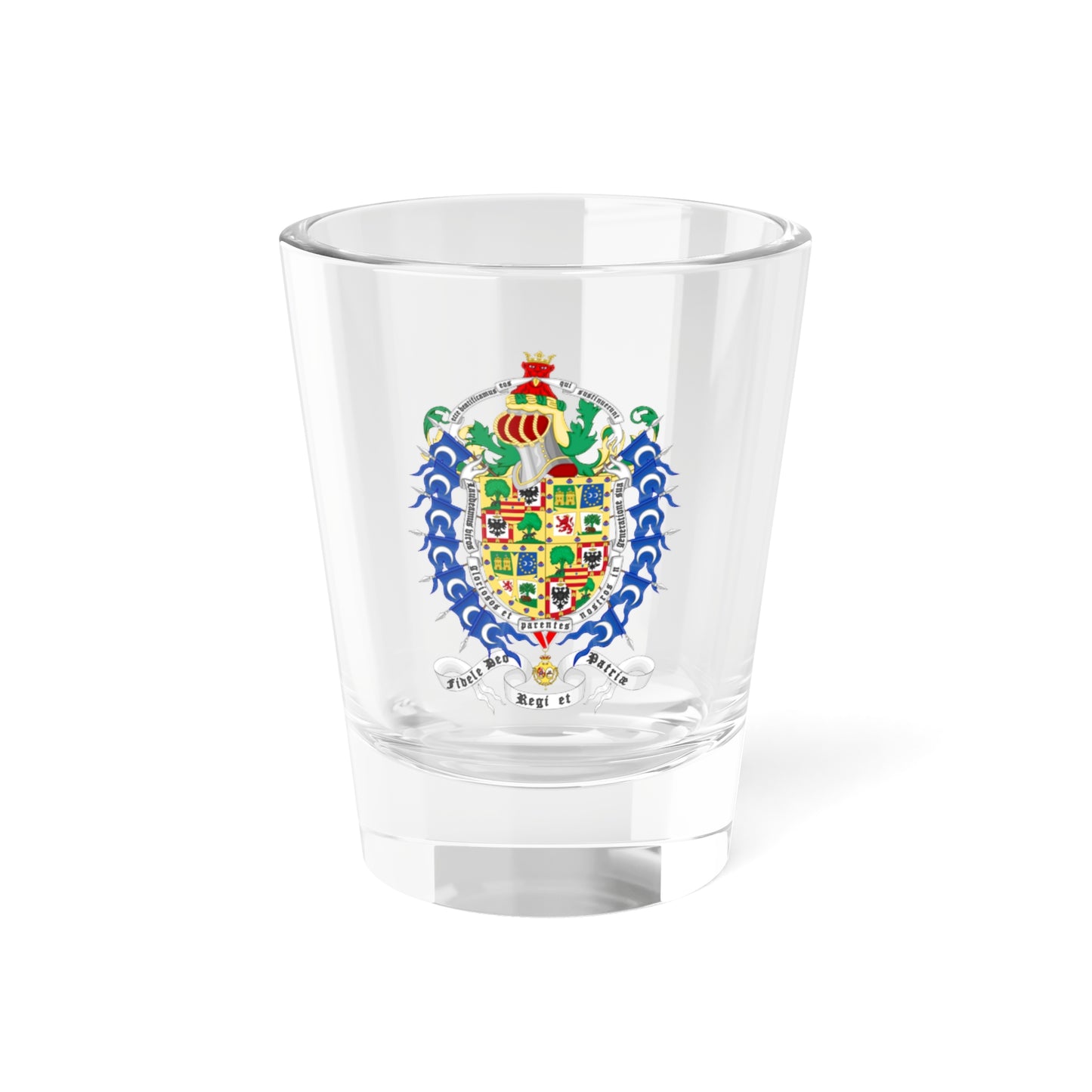 Coat of arms of Jaime de Marichalar (Spain) (Coat of Arms) Shot Glass 1.5oz