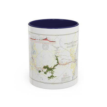 Central America - Panama Canal (1905) (Map) Accent Coffee Mug