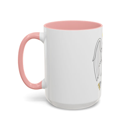 Silver Falcon Badge of Edward III - Accent Coffee Mug