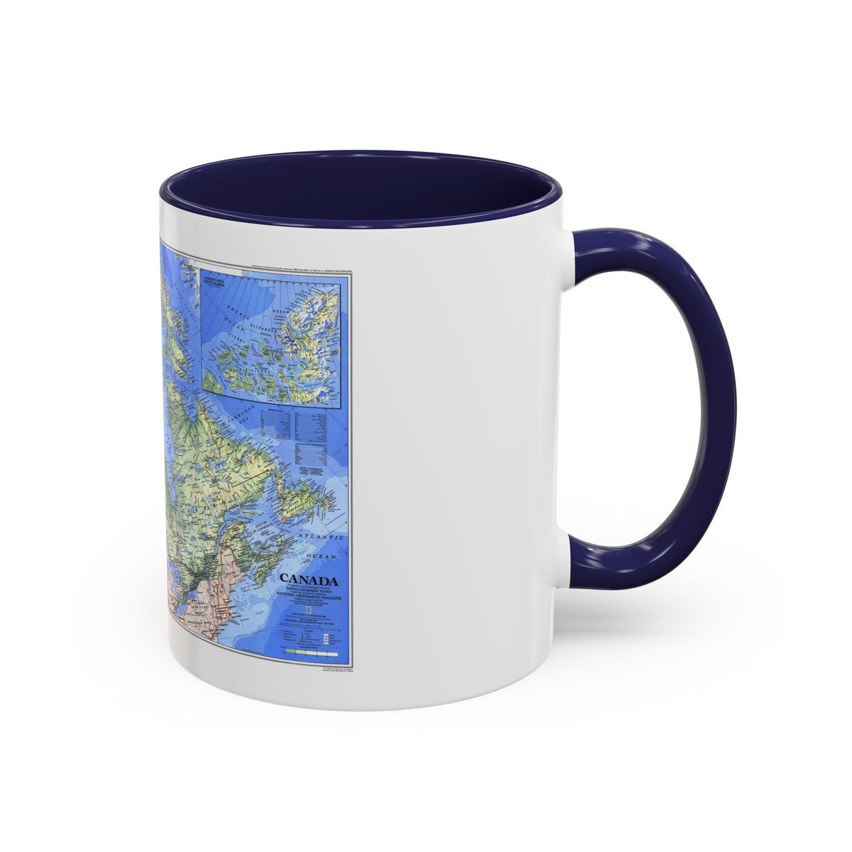 Canada (1985) (Map) Accent Coffee Mug