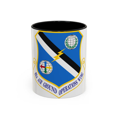 93d Air Ground Operations Wing Emblem (U.S. Air Force) Accent Coffee Mug