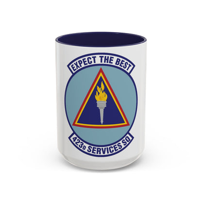 423d Services Squadron (U.S. Air Force) Accent Coffee Mug