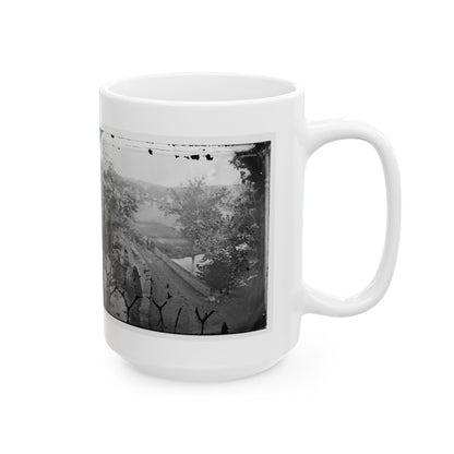Antietam, Maryland. Burnside Bridge. Photographed From A Tree (U.S. Civil War) White Coffee Mug