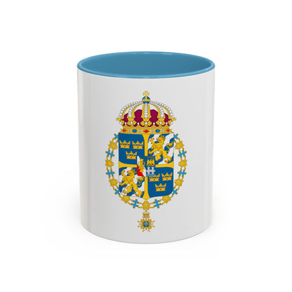 Great coat of arms of Sweden 3 - Accent Coffee Mug