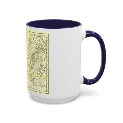 Asia - Carte Generale des Decouvertes (1892) (Map) Accent Coffee Mug