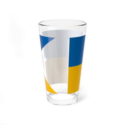Flag of Homokbodoge (Hungary) Pint Glass 16oz