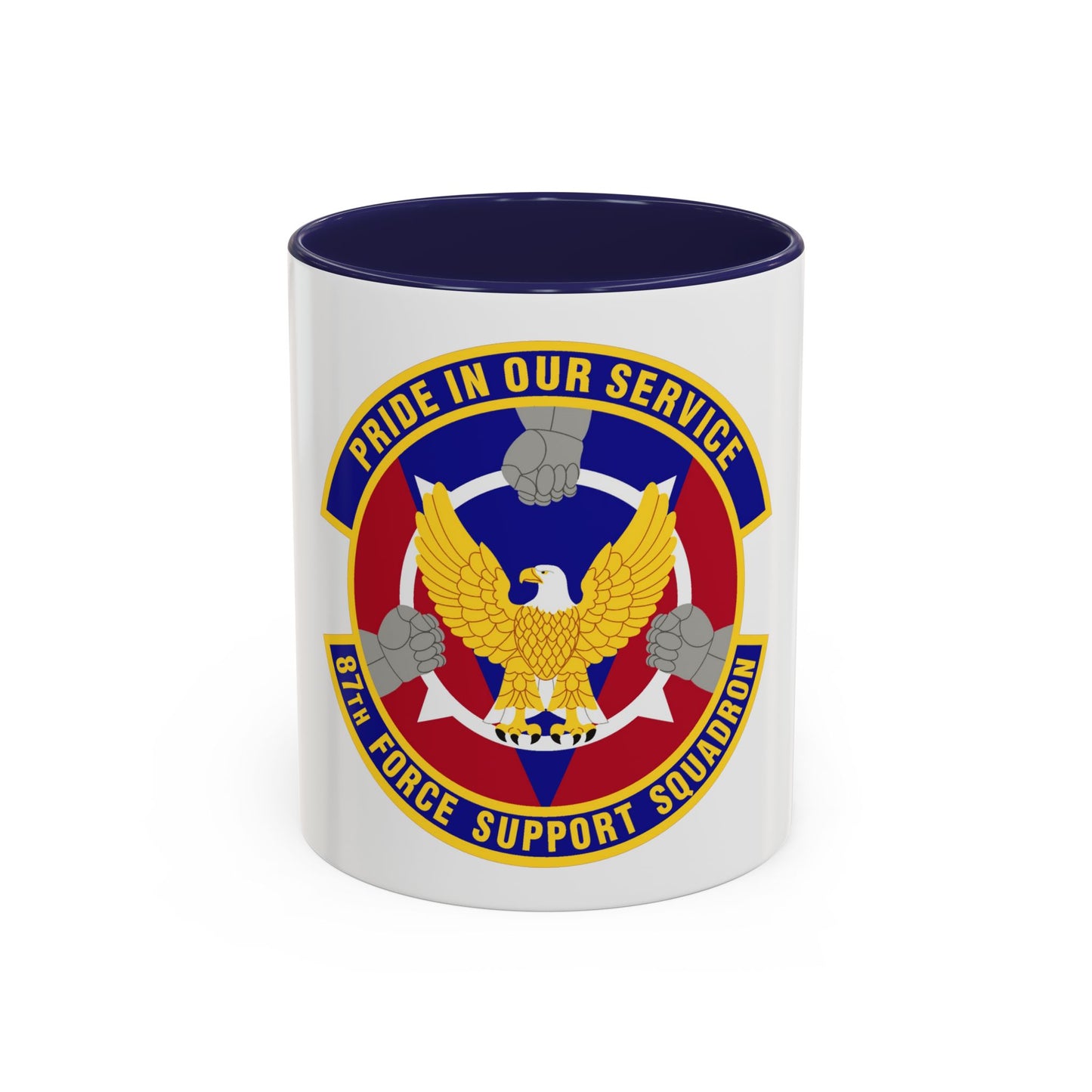 87 Force Support Squadron AMC (U.S. Air Force) Accent Coffee Mug