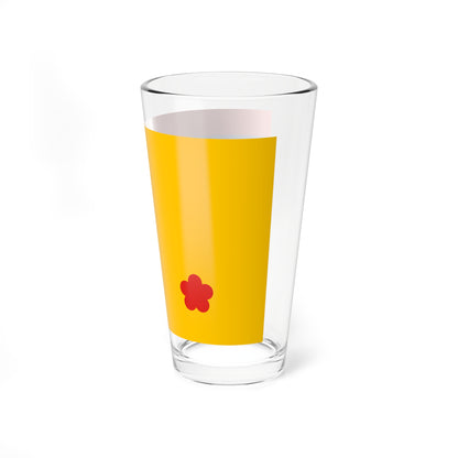 Flag of rear admiral of the Navy of Manchukuo (China) Pint Glass 16oz