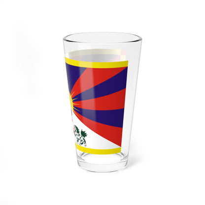 Flag of Tibet 1916-1951 (China) Pint Glass 16oz
