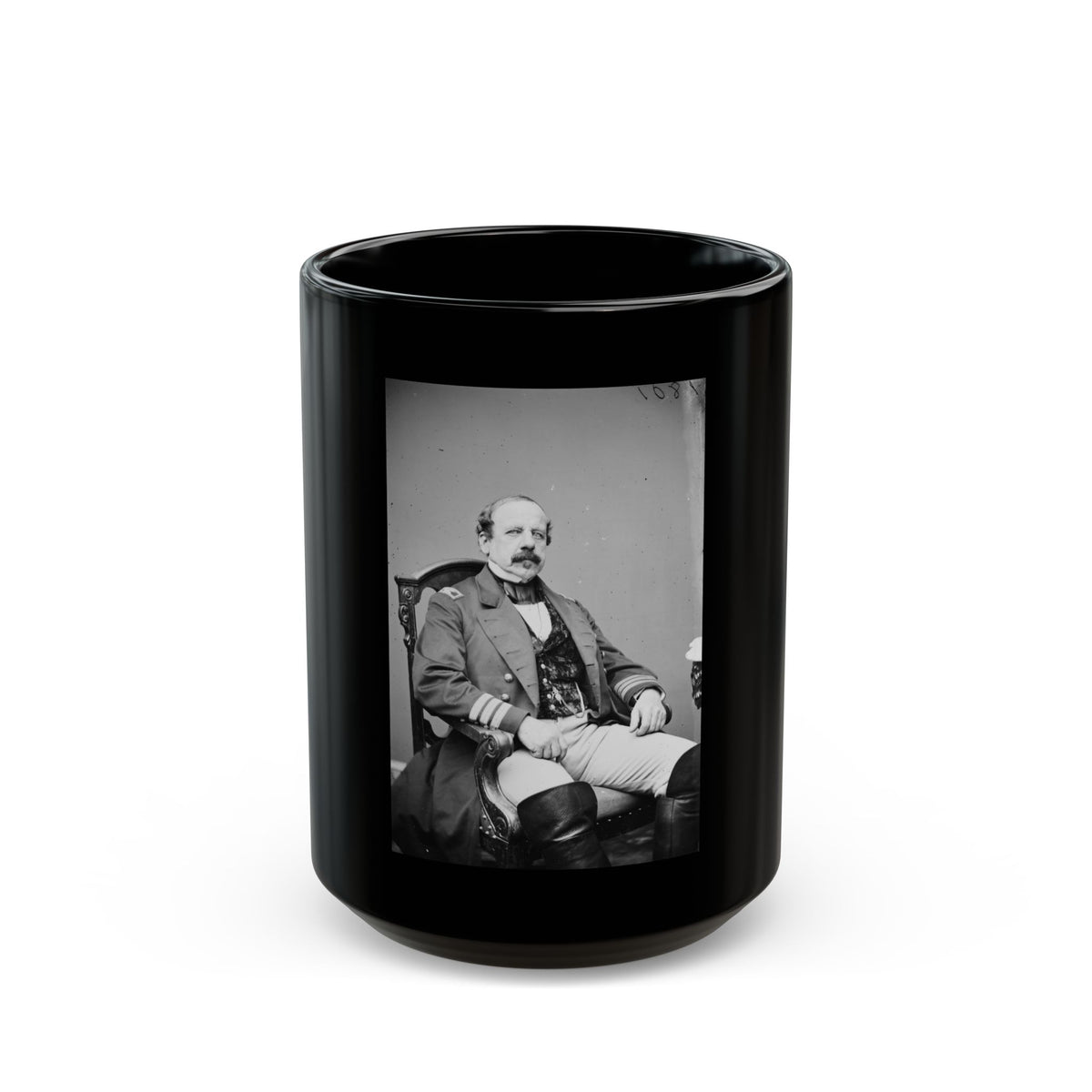 Untitled 002 (U.S. Civil War) Black Coffee Mug
