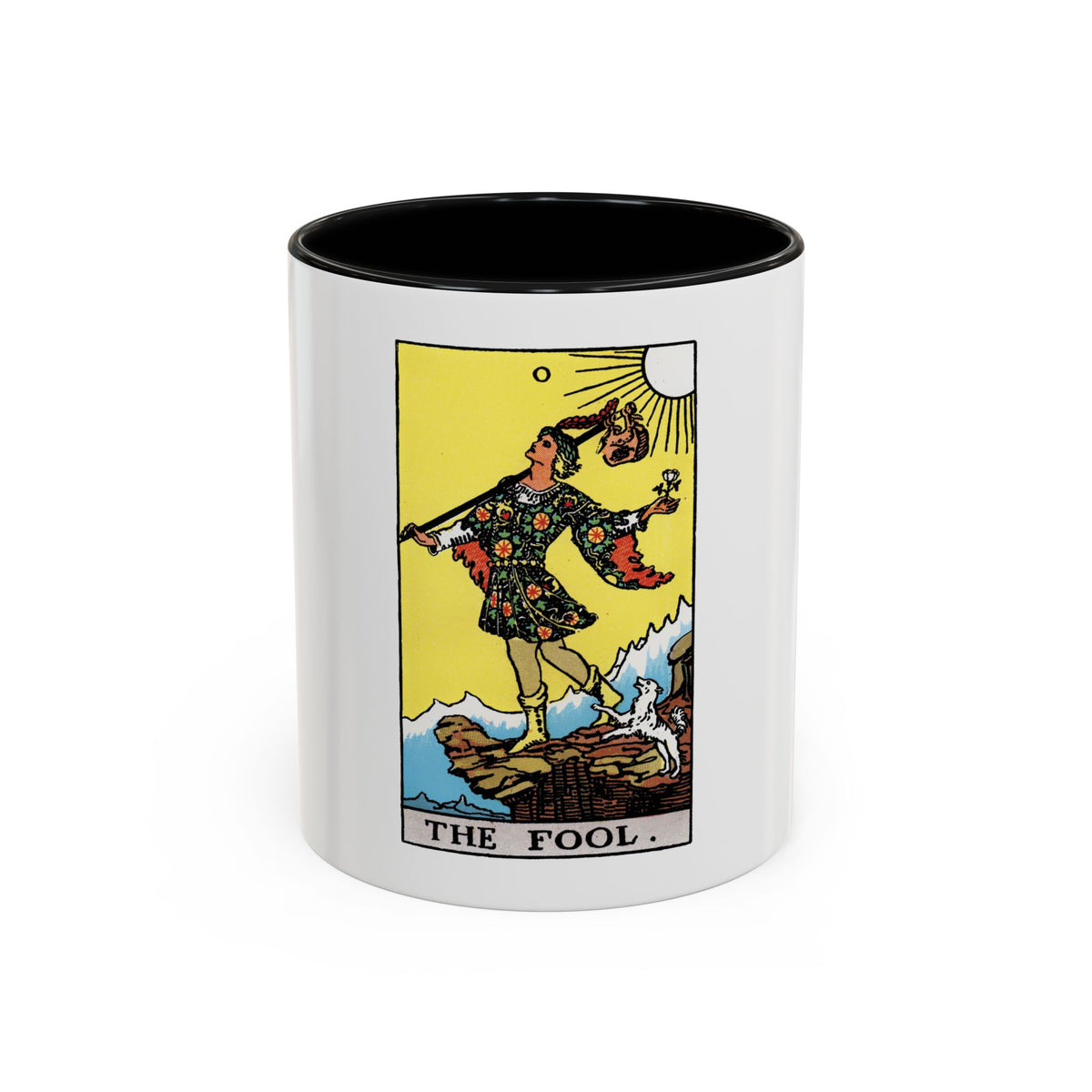 The Fool (Tarot Card) Accent Coffee Mug