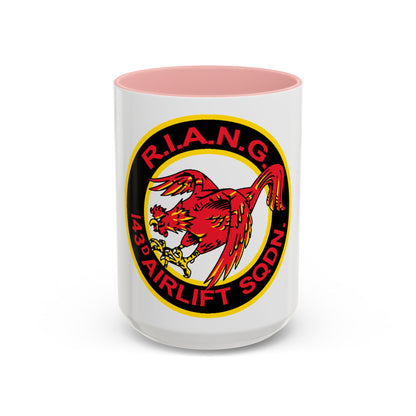 R.I.A.N.G. 143rd Airlift Sq (U.S. Air Force) Accent Coffee Mug